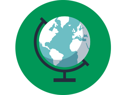 Illustration d'un globe terrestre