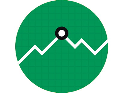 Illustration d'un graphique de bourse
